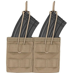 WARRIOR Double MOLLE Open AK 7.62mm - coyote (W-EO-DMOP-AK-CT)