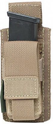 WARRIOR Direct Action Single 9mm Pistol Mag Pouch - coyote (W-EO-SPDA-9-CT)