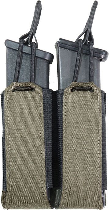 WARRIOR Laser Cut Double Bungee Pistol Pouch - ranger green (W-LC-DBPP-RG)