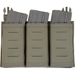 WARRIOR LC Detachable Front Panel Triple Snap Mag Pouch - ranger green (W-LC-DFP-TSMP-RG)