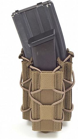 WARRIOR Single Quick Mag with Single Pistol Pouch - coyote (W-EO-SQM-SP-CT)