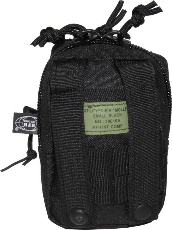 MFH MOLLE Utility pouch, zips, 10x14x9 - čierny (30610A)