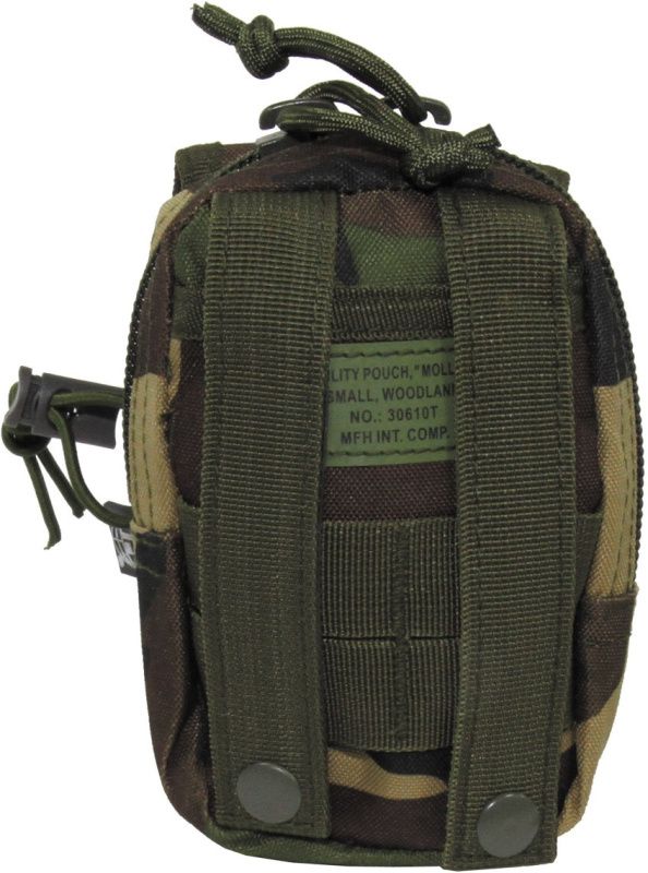 MFH MOLLE Utility pouch, zips, 10x14x9 - woodland (30610T)