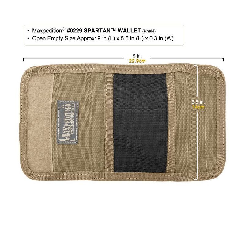 MAXPEDITION Peňaženka Spartan Wallet - čierna (MX229B)