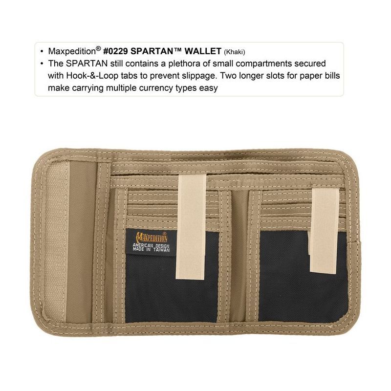 MAXPEDITION Peňaženka Spartan Wallet - khaki (MX229K)