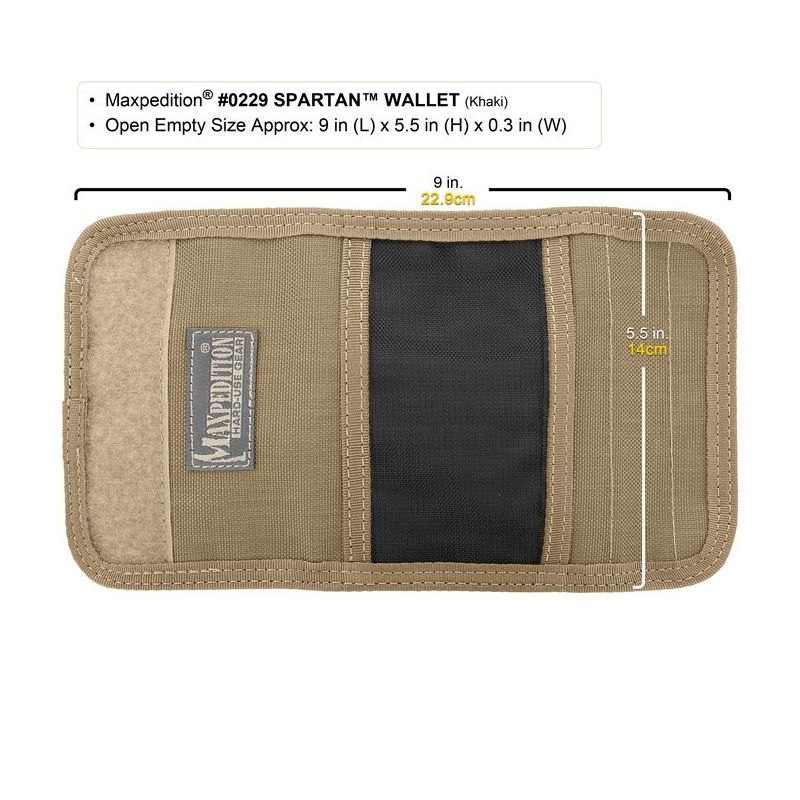 MAXPEDITION Peňaženka Spartan Wallet - khaki (MX229K)