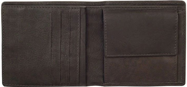 ZIPPO Kožená/Textilná peňaženka 11x10,5x1,5cm - grey / brown (44104)