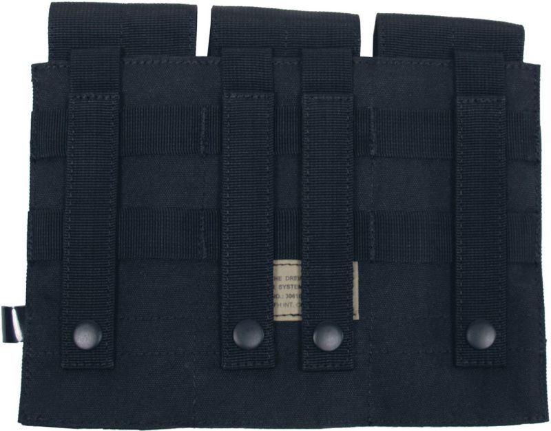MFH MOLLE Triple mag pouch, 16x8.5x5 - čierny (30616A)