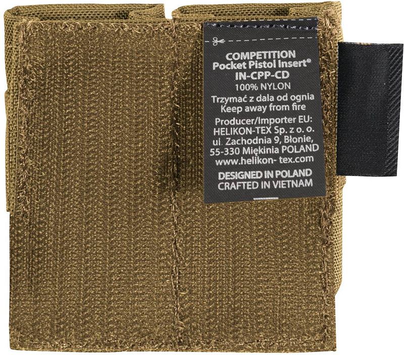 HELIKON Double pistol mag pouch Competition Pocket Insert - coyote (IN-CPP-CD-11)