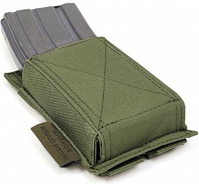 WARRIOR Single Elastic Mag Pouch Colours - olive drab (W-EO-SEMP-OD)