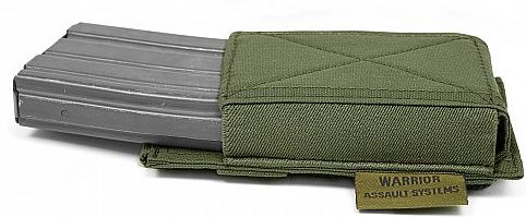 WARRIOR Single Elastic Mag Pouch Colours - olive drab (W-EO-SEMP-OD)