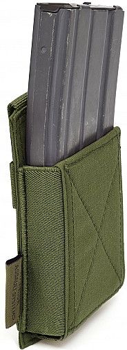 WARRIOR Single Elastic Mag Pouch Colours - olive drab (W-EO-SEMP-OD)