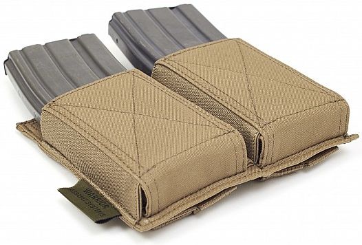 WARRIOR Double Elastic Mag Pouch Colours - coyote (W-EO-DEMP-CT)
