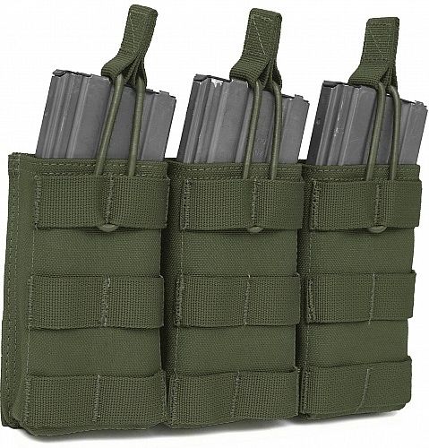 WARRIOR Triple MOLLE Open M4 5.56mm - olive drab (W-EO-TMOP-OD)