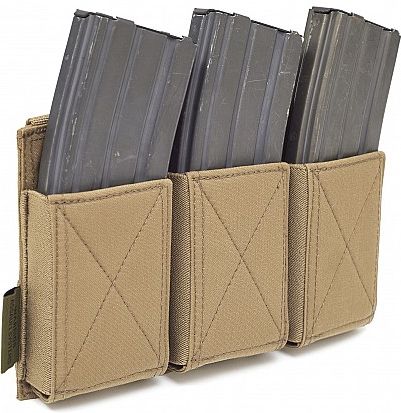 WARRIOR Triple Elastic Mag Pouch Colours - coyote (W-EO-TEMP-CT)