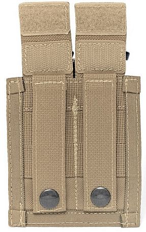 WARRIOR Direct Action Double DA 9mm Pistol Pouch - coyote (W-EO-DPDA-9-CT)