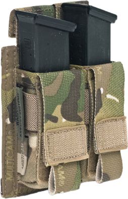 WARRIOR Direct Action Double DA 9mm Pistol Pouch - multicam (W-EO-DPDA-9-MC)