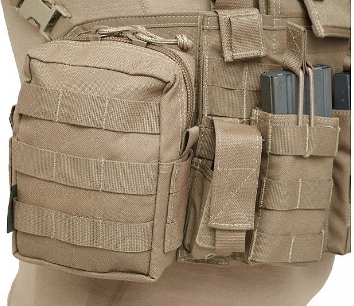 WARRIOR Small MOLLE Utility Pouch - coyote (W-EO-SMUP-CT)