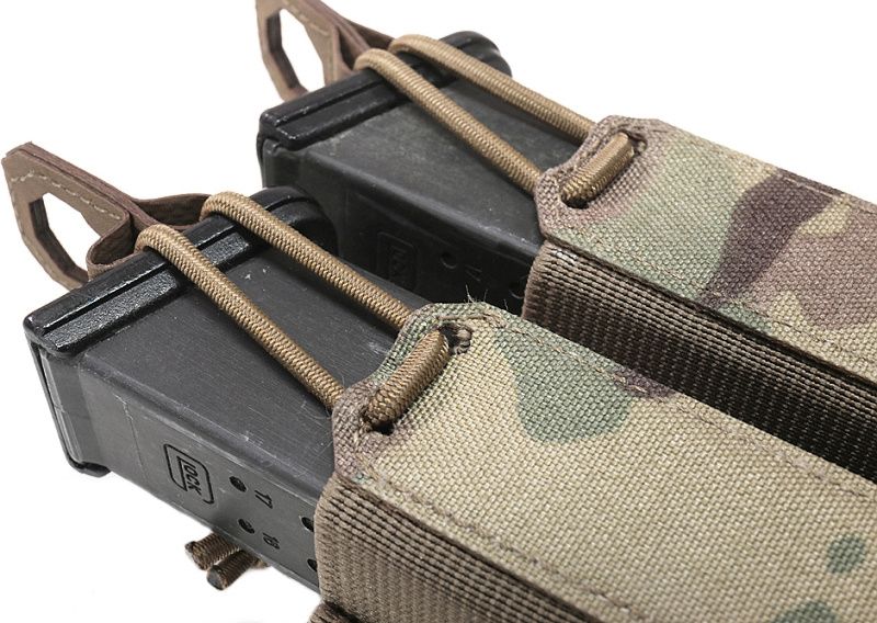 WARRIOR Laser Cut Double Bungee Pistol Pouch - multicam (W-LC-DBPP-MC)