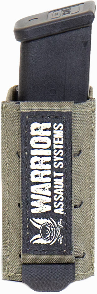 WARRIOR LC Single Snap Mag Pouch 9mm Short - ranger green (W-LC-SSMP-9-S-RG)