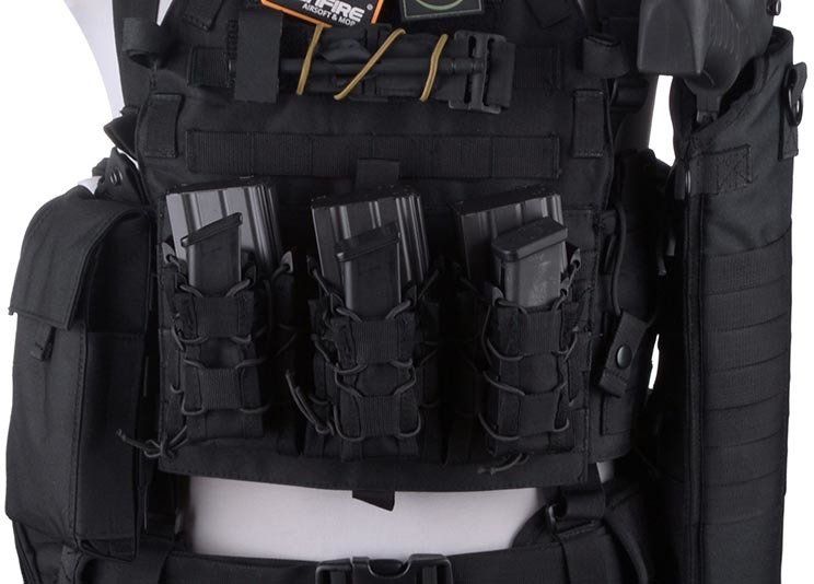 GFC TC Single Open Pistol Mag Pouch - čierny