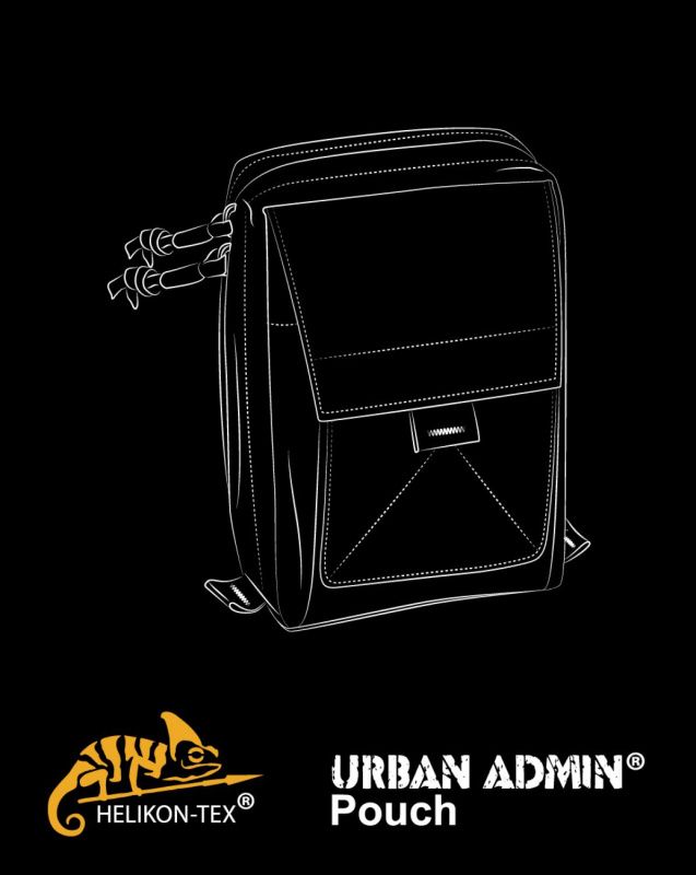 HELIKON MOLLE Urban Admin pouch cordura - shadow grey (MO-O03-CD-35)