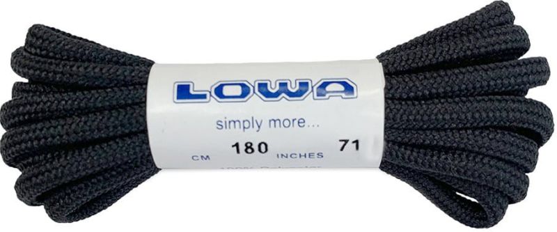 LOWA Šnúrky do topánok 180cm - black (8305810999)