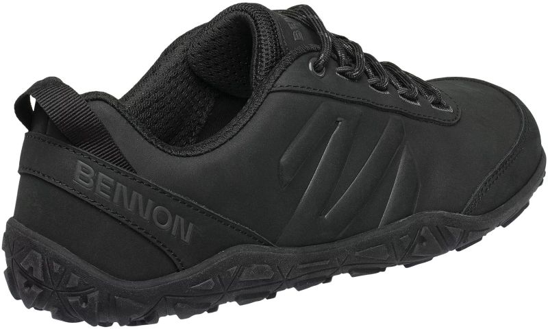 BENNON Poltopánky Barefoot Leather - graphite black (1038060065)