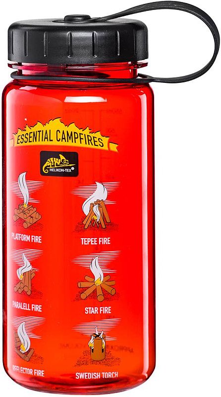 HELIKON Fľaša Tritan Bottle 550ml Mouth Campfires - červená (HY-WC5-TT-2501A)