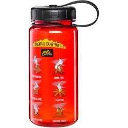 HELIKON Fľaša Tritan Bottle 550ml Mouth Campfires - red / black (HY-WC5-TT-2501A)