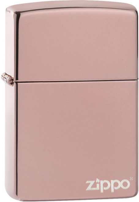 ZIPPO Zapaľovač HIGH POLISH ROSE GOLD LOGO (26908)
