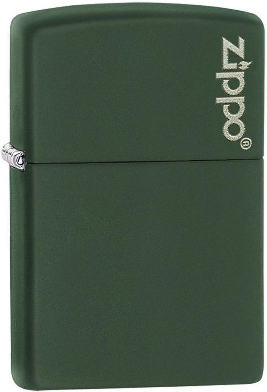 ZIPPO Zapaľovač GREEN MATTE LOGO (26093)