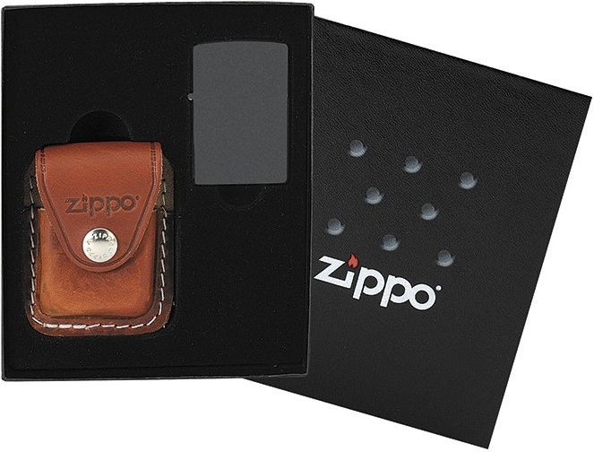 ZIPPO Darčeková krabička a puzdro LPCB POUCH brown (44065)