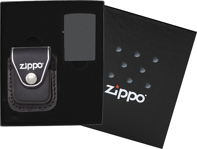 ZIPPO Darčeková krabička a puzdro LPCB POUCH black (44066)