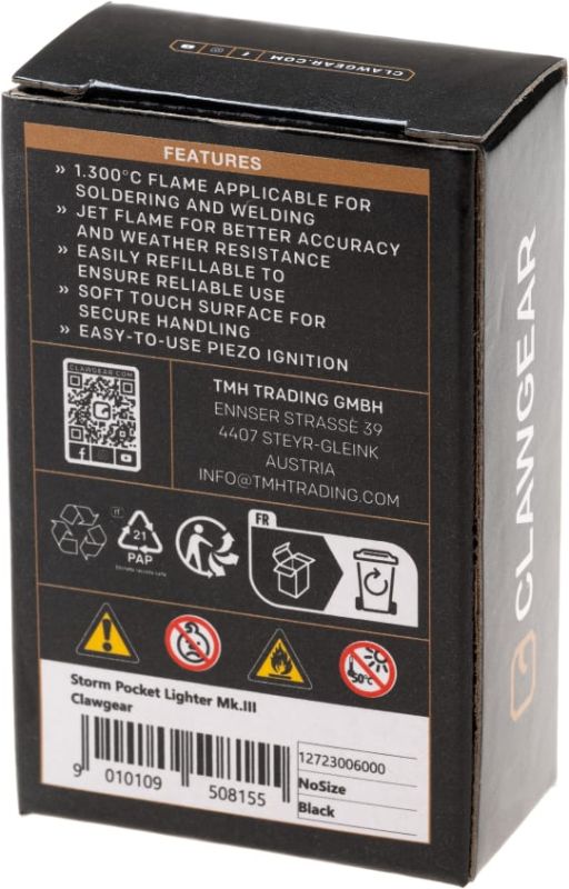 CLAW GEAR Zapaľovač STORM MK.III - black (12723006000)