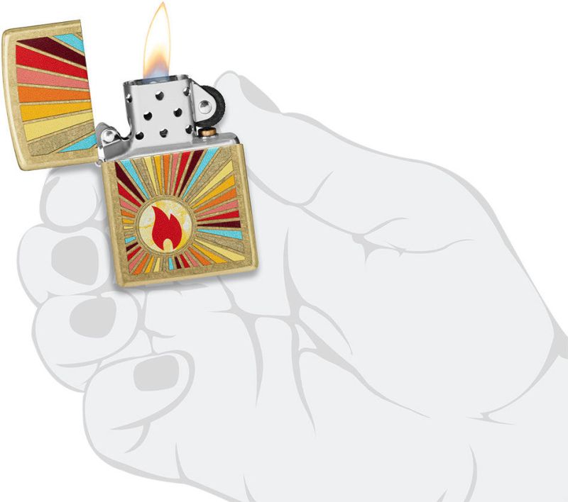 ZIPPO Zapaľovač BEAMING FLAME DESIGN (23019)