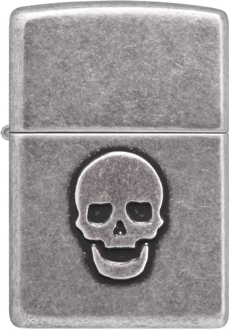 ZIPPO Zapaľovač STAMPED SKULL (27172)