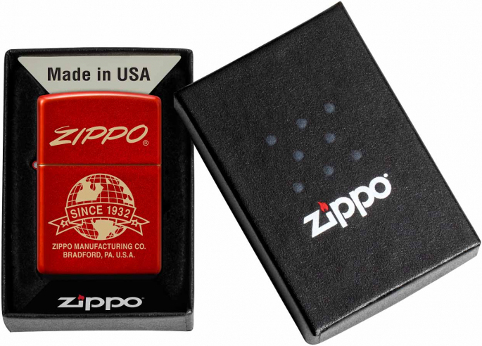 ZIPPO Zapaľovač LOGO GLOBE (26077)