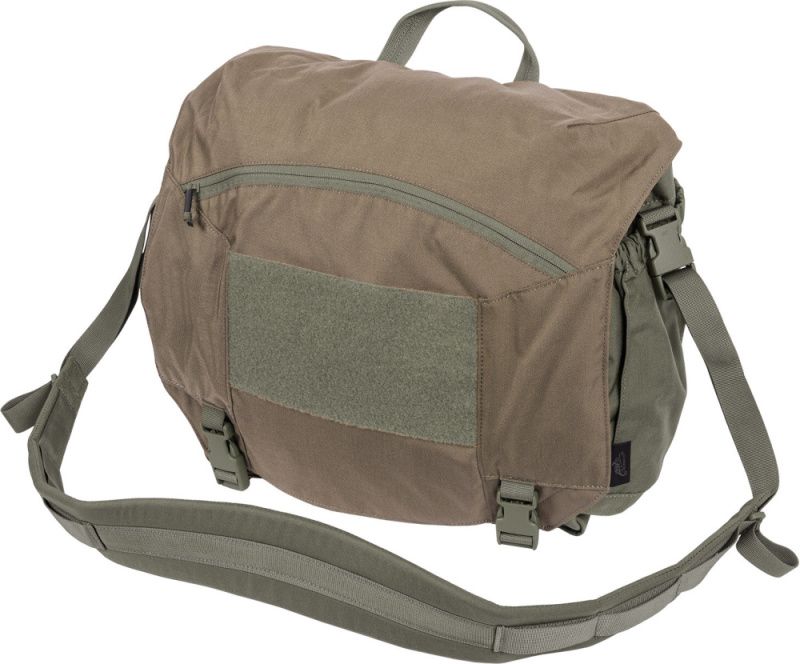 HELIKON Taška cez rameno Urban Courier, veľká cordura - coyote/adaptive green (TB-UCL-CD-1112A)