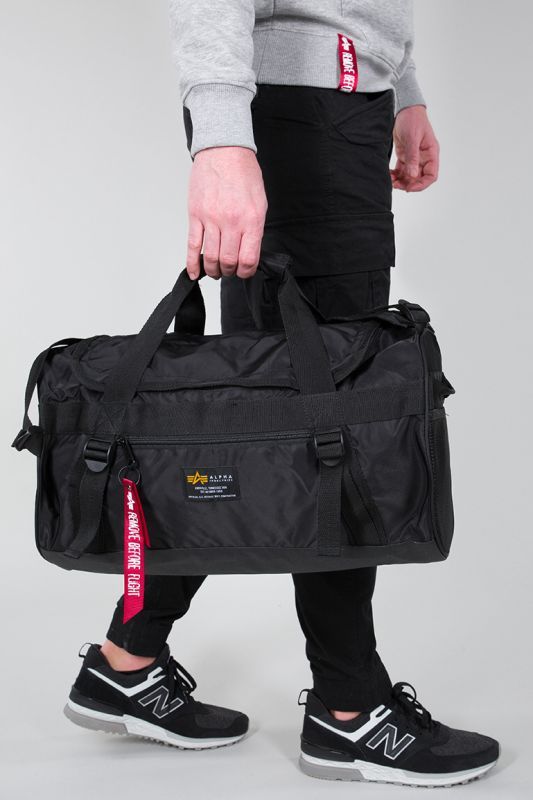 ALPHA INDUSTRIES Taška Crew Duffle Bag - čierna (196922/03)