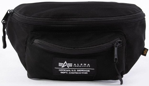 ALPHA INDUSTRIES Ľadvinka Big Waist Bag - čierna (126909/03)