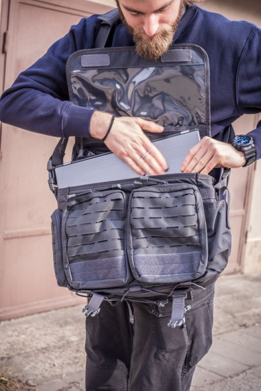 DIRECT ACTION Taška cez rameno Messenger Bag Mk. II. cordura - shadow grey (BG-MSGM-CD5-SGR)