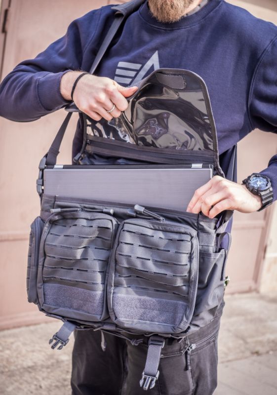 DIRECT ACTION Taška cez rameno Messenger Bag Mk. II. cordura - shadow grey (BG-MSGM-CD5-SGR)