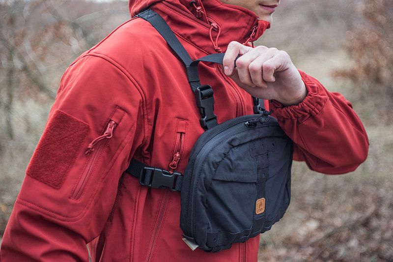 HELIKON Batoh na hrudník Numbat cordura - čierny (TB-NMB-CD-01)