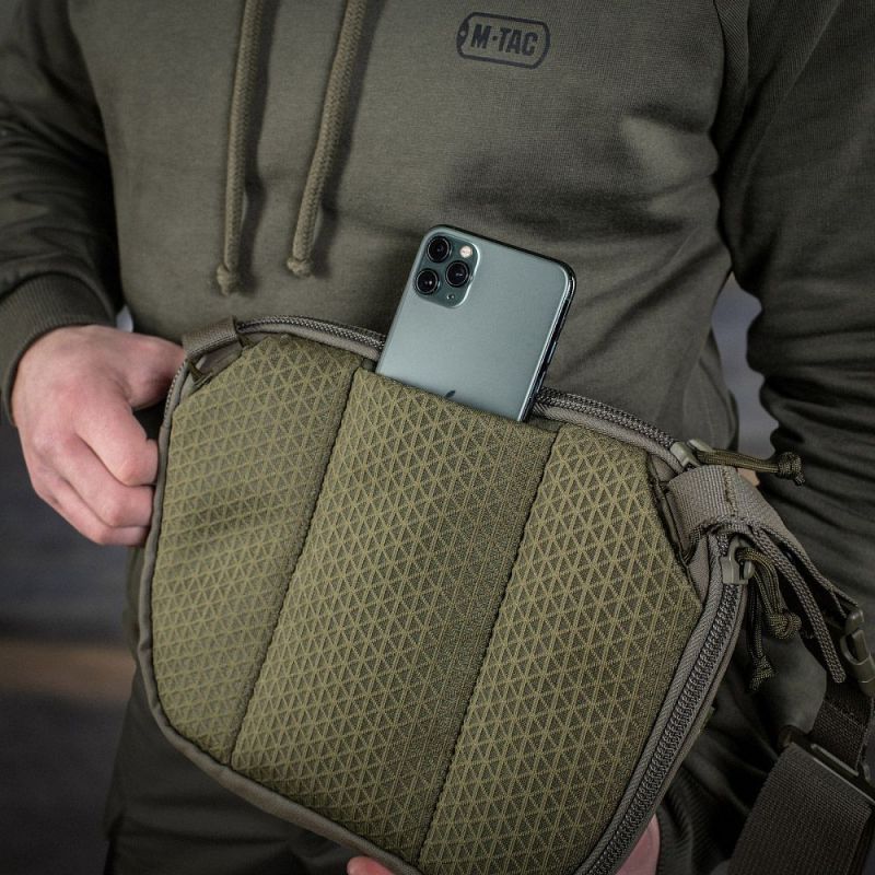 M-TAC Taška cez rameno Sphaera Hex Hardsling Large with Velcro Elite - ranger green (51422023)