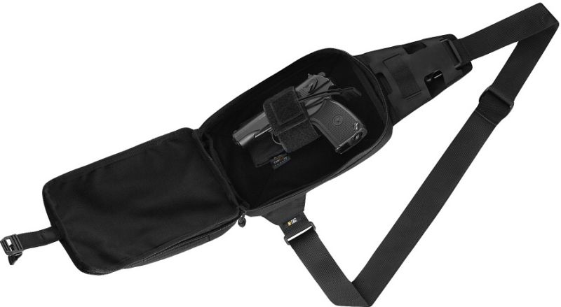 M-TAC Taška cez rameno Sling Pistol Bag Elite - black (10082002)