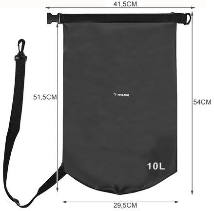 TRIZAND Námorný vak Saver Plus 10L - black