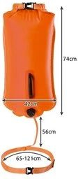 TRIZAND Námorný vak Paddle 2in1 35L- orange