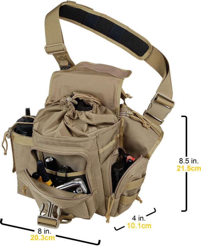 MAXPEDITION Taška cez rameno Jumbo Versipack - khaki (MX412K)