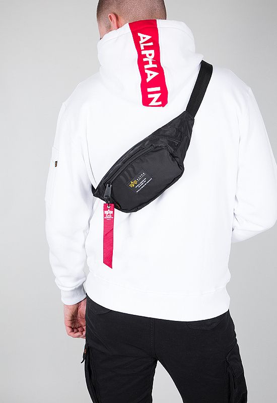 ALPHA INDUSTRIES Ladvinka Crew Waist Bag - čierna (196923/03)